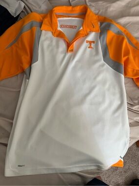 Nike Orange and White Tennessee Volunteers Polo